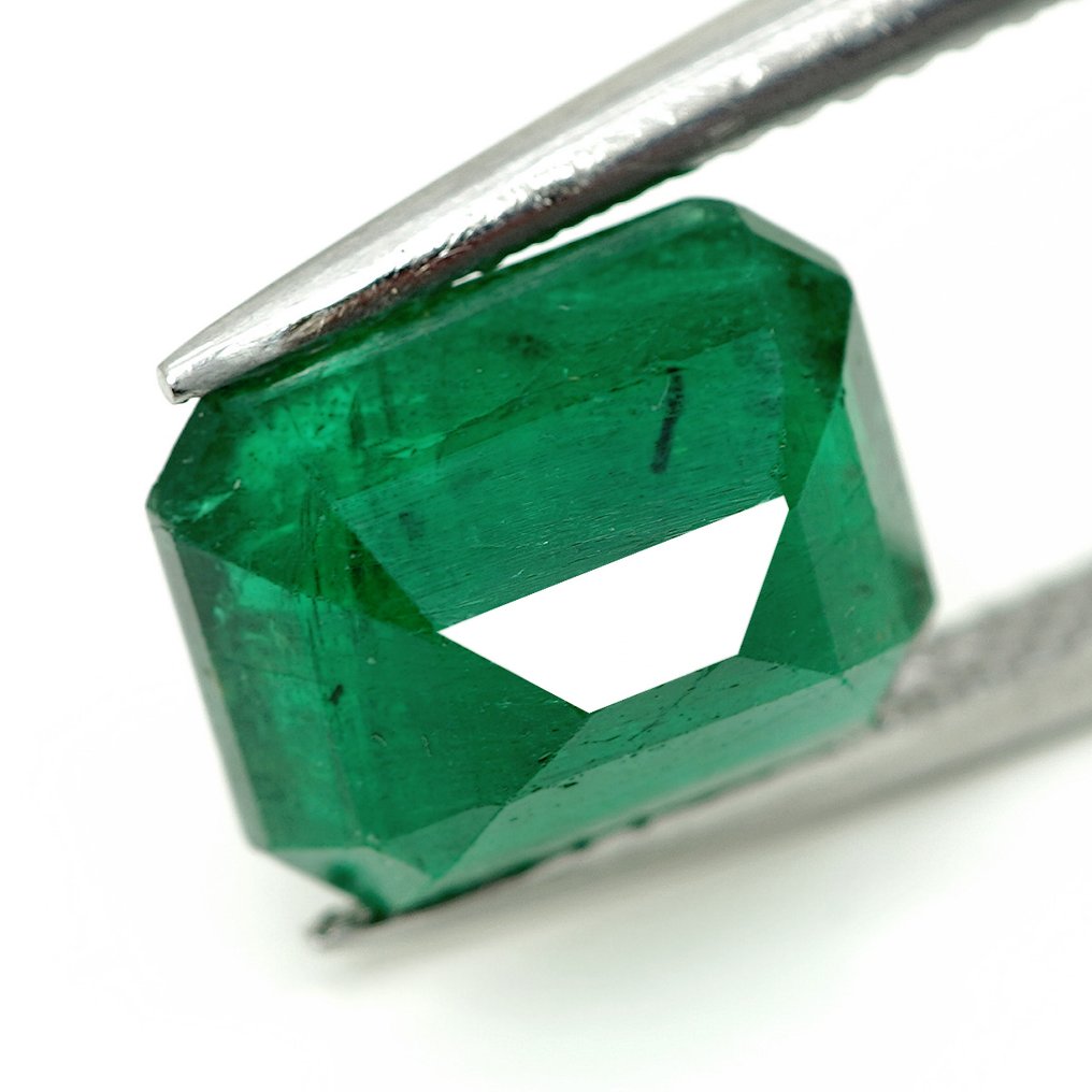 Nincs minimálár - 1 pcs Zöld Smaragd - 3.67 ct - Bellerophon Gemlab #3.2