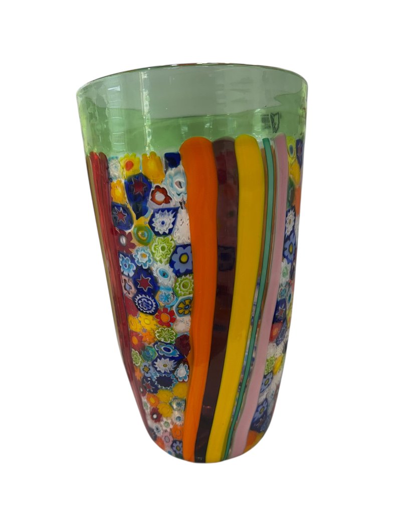 Filippo Maso - Váza  - Murano üveg és millefiori murrine #4.3