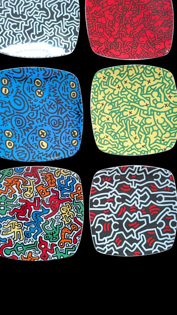 Porcellane Tognana - Keith Haring - Πιάτο (6) - Πορσελάνη - Ολοκληρωμένη συλλογή #2.1