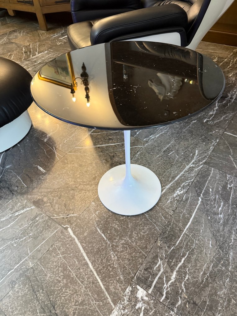 Knoll - Eero Saarinen - Side table - 郁金香桌子 - 大理石, 鋁 #4.3