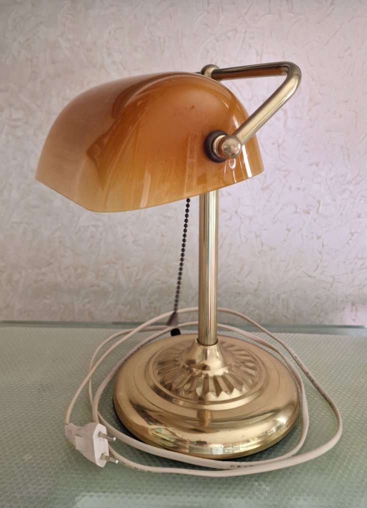 沙发卓台灯 - 乳白色玻璃 #2.1