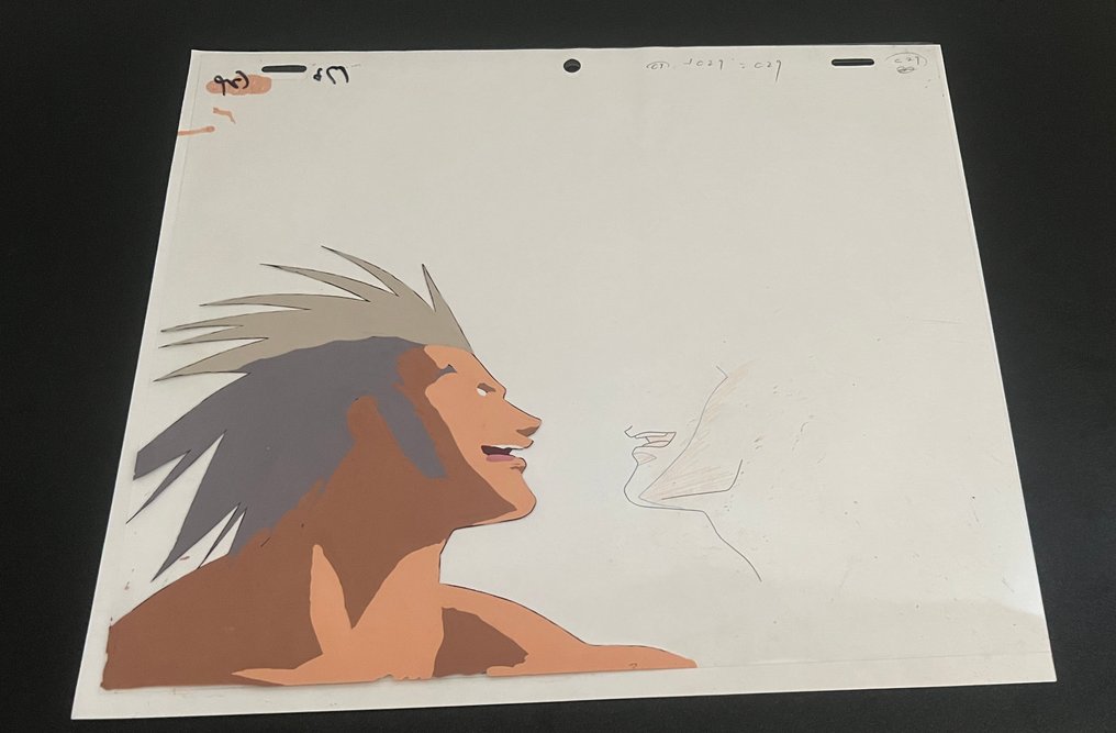 Madhouse Studio - 2 1 Original cel + 1 Original Drawing - Hunter X Hunter - Uvogin #2.1