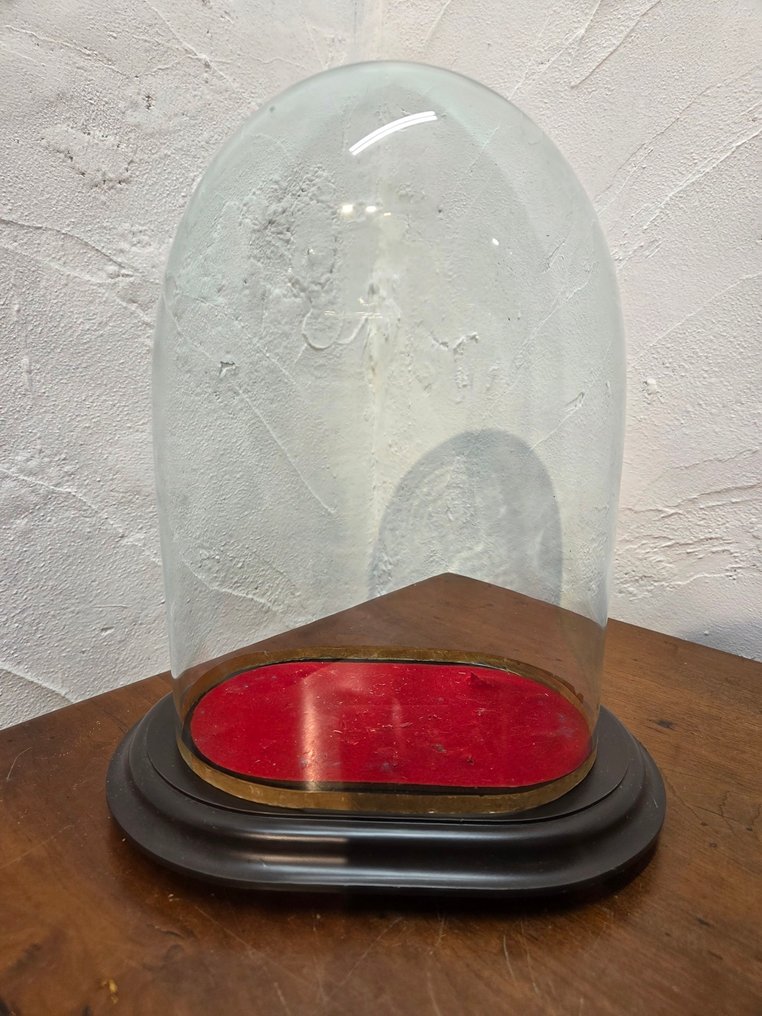 Υδρόγειος - !!! - GLAZEN STOLP - 1921-1950 - Όμορφη οβάλ στήλη σε γυαλί σε καλή κατάσταση, 18,5 εκ. πλάτος, 12,7 εκ. βάθος και 26,5 εκ. ύψος #1.0