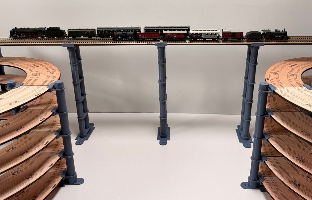 AND - FastTrack Project N - NPH2025-CV "Doppelhorn Viadukt" - Model train attachment (1) - Helical ramp for Fleischmann Piccolo #2.1