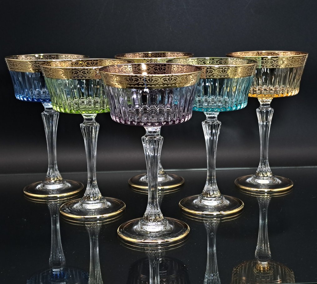 Artemisia - Κολονάτο ποτήρι σαμπάνιας - Κρύσταλλο, χρυσό 24 καρατίων - Σετ έξι ποτήρια #1.0