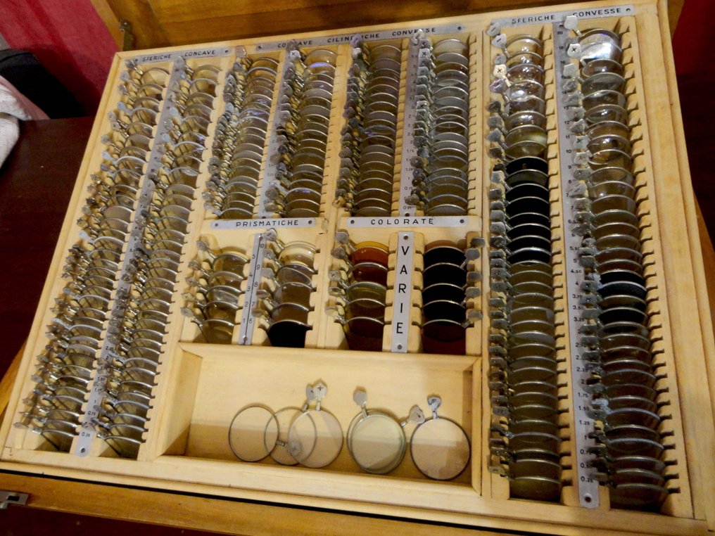 Optometrist's lens set - Verre, Bois, Divers - Examen de la vue #3.2