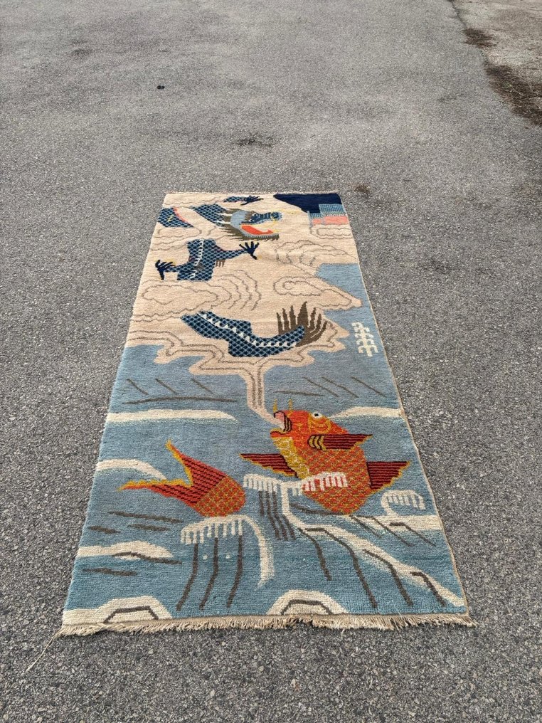 地毯 - 215 厘米 - 90 厘米 - 中國 - 20世紀 #4.3