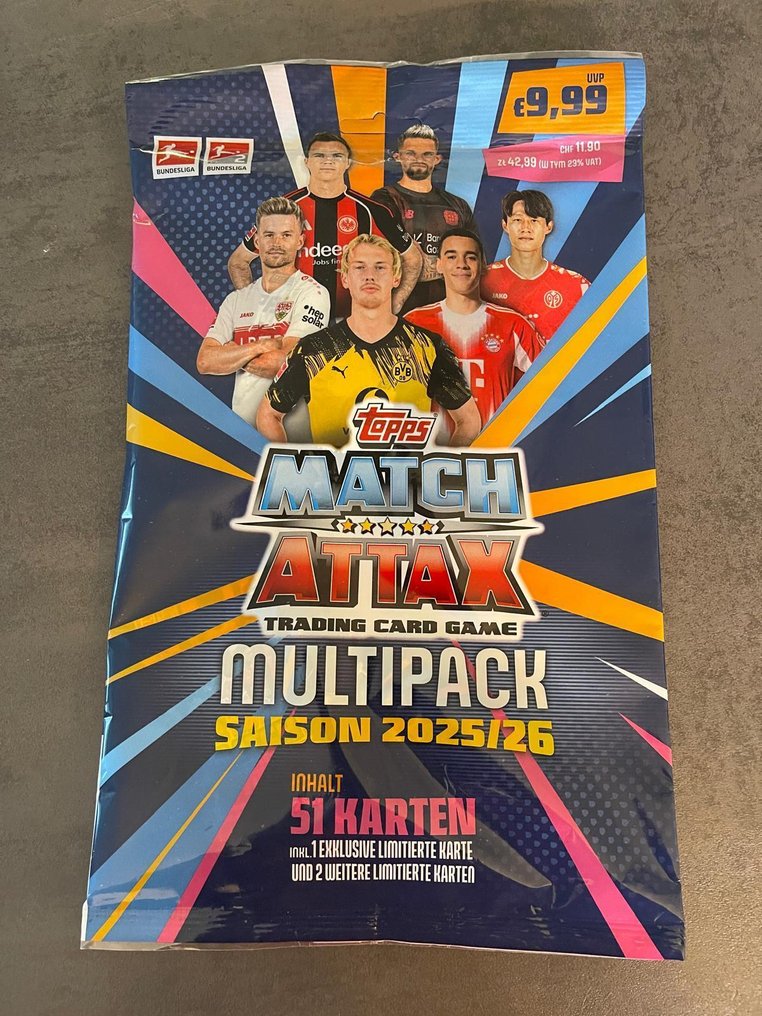 Topps Match Attax Bundesliga 2025/26 - Multipack + Starterpack + 70 Booster pack - Casi impecable (CI) #1.0