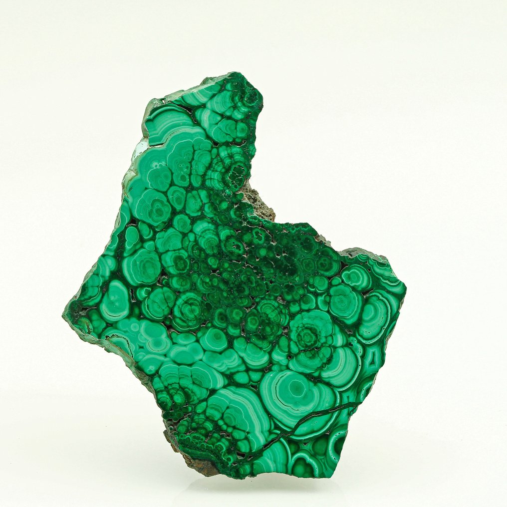 Polished Green Malachite – Eye Pattern & Intense Color Polished - Height: 10.5 cm - Width: 7.2 cm- 142 g #1.0