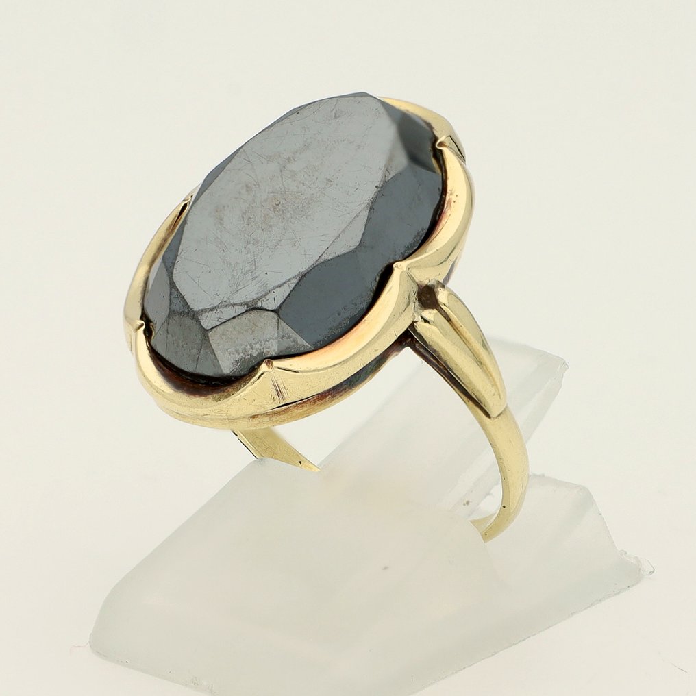 Δαχτυλίδι - 14 καράτια Κίτρινο χρυσό - 3.12ct. tw. - Αιματοειδές #1.0