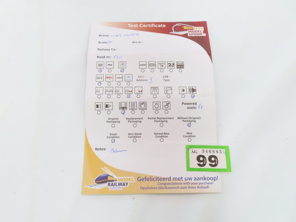 MDS Model N - 60003 - Ellokomotiv (1) - Re 4/4 II, digitalt fuld lyd - RhB #4.3