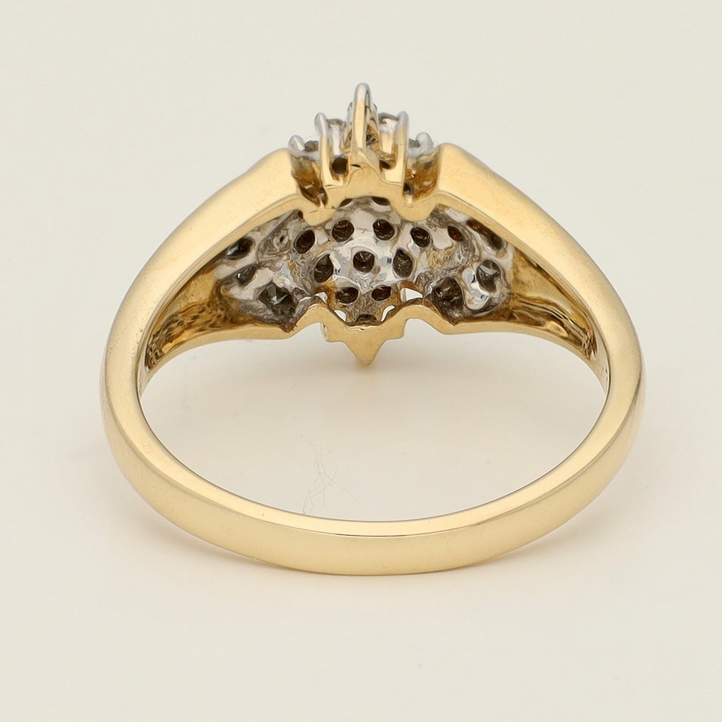 Gyűrű - 14 kt. Sárga arany - 0.58ct. tw. Gyémánt (Természetes) - Gyémánt #3.2