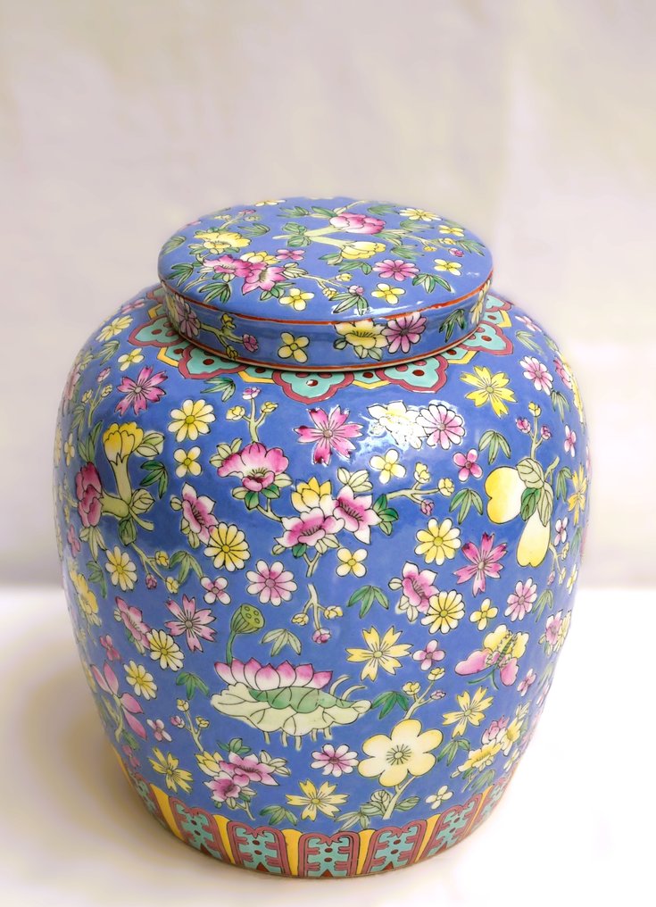 Βάζο με καπάκι  - Πορσελάνη - χιλιόμορφες #4.3