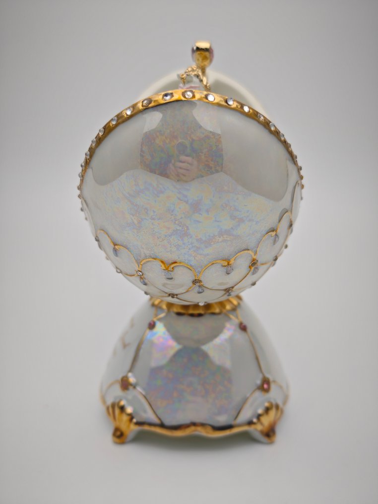 法贝热鸡蛋 - Ardleigh Elliott Egg - 爱之心 - 瓷 #3.2