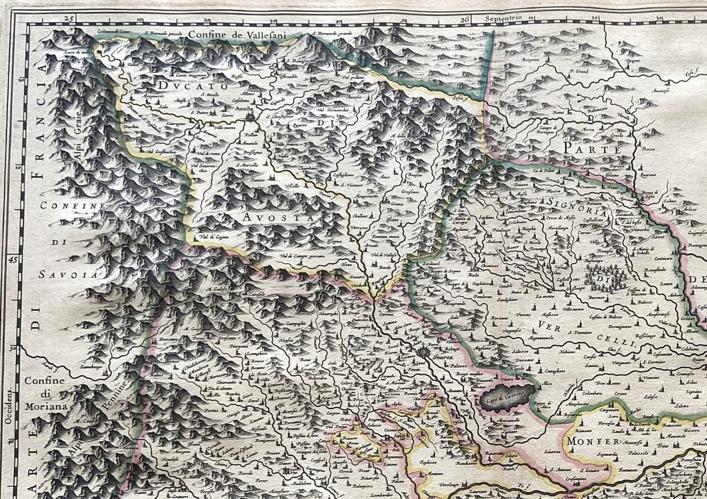 Italy - Piemonte; Blaeu - Piemonte et Monferrato - 1621-1650 #3.2