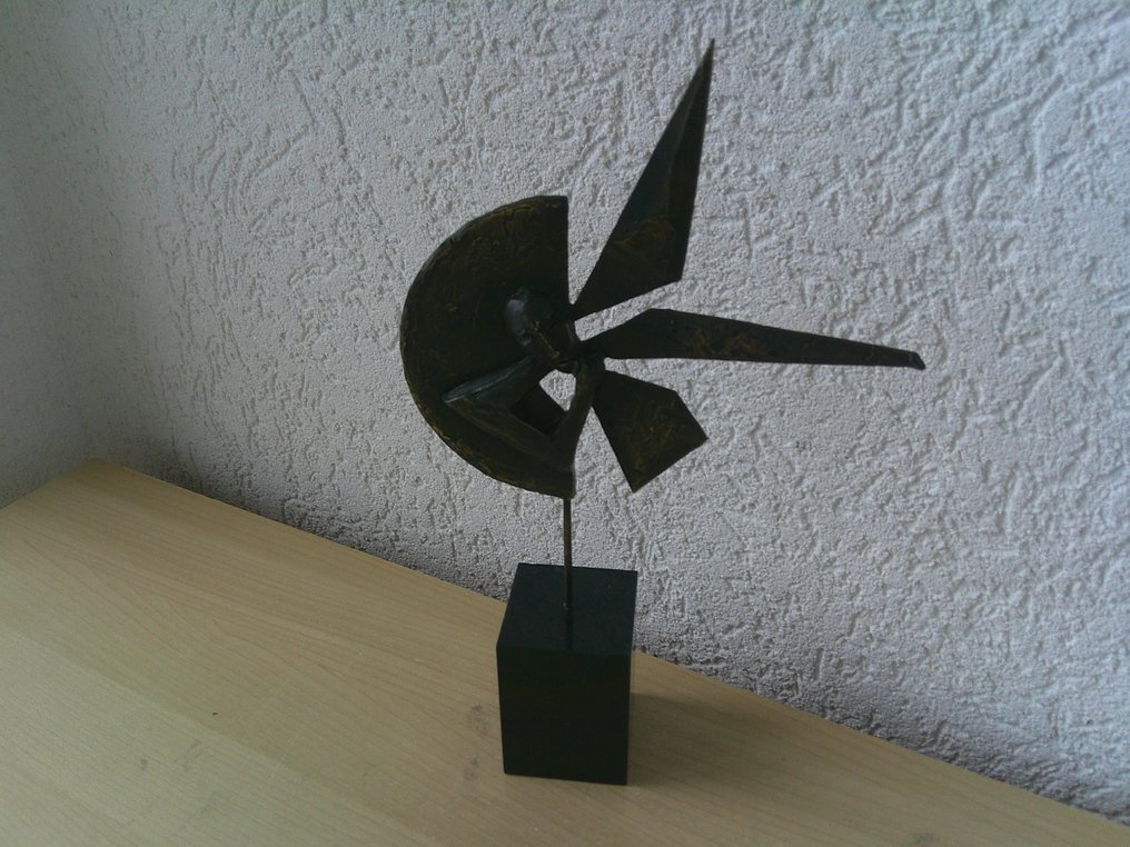 Artihove - Figurin - MODERN ABSTRACT BRONZEN BEELD - Förgylld brons #3.2