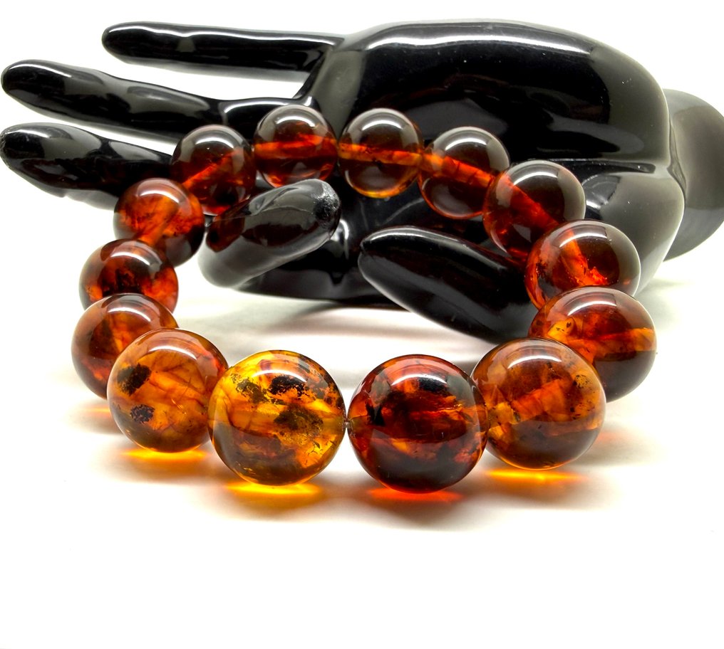 手链 波罗的海琥珀 大珠 16 毫米 32.6 克 - 琥珀 - Baltic amber - succinite #4.3