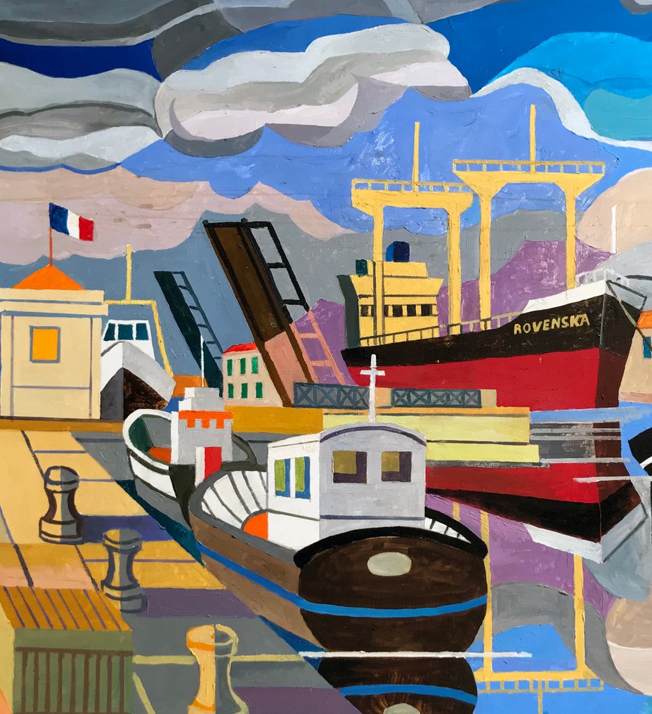 Armand Meffre (1929–2009) - Le Port de Sète - Rovenska #2.1