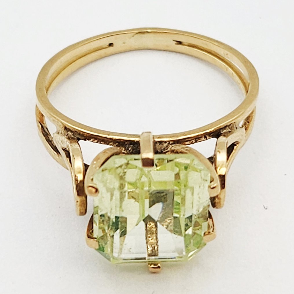 Δαχτυλίδι - 18 καράτια Κίτρινο χρυσό -  3.70ct. tw. Βηρύλλος #3.2