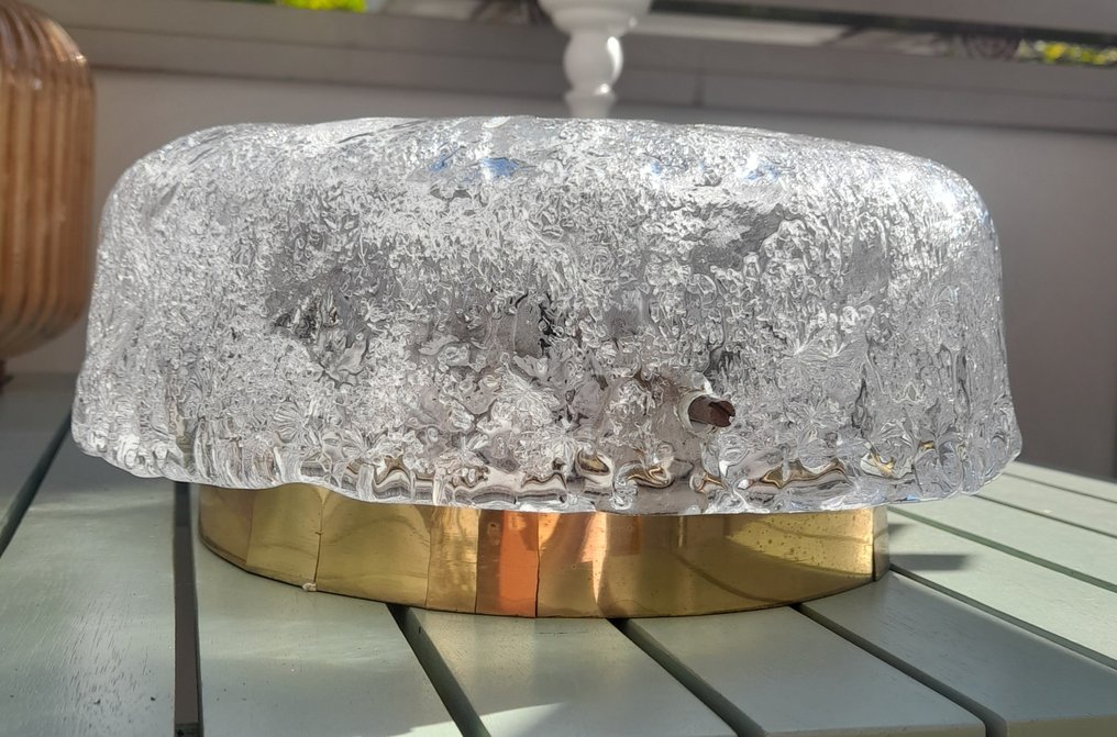 Egon Hillebrand - 吸顶灯 - 玻璃, 黄铜 #4.3