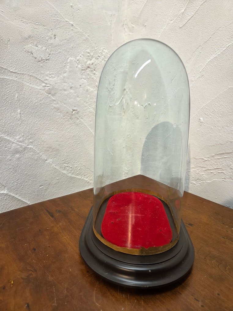 Υδρόγειος - !!! - GLAZEN STOLP - 1921-1950 - Όμορφη οβάλ στήλη σε γυαλί σε καλή κατάσταση, 18,5 εκ. πλάτος, 12,7 εκ. βάθος και 26,5 εκ. ύψος #2.1