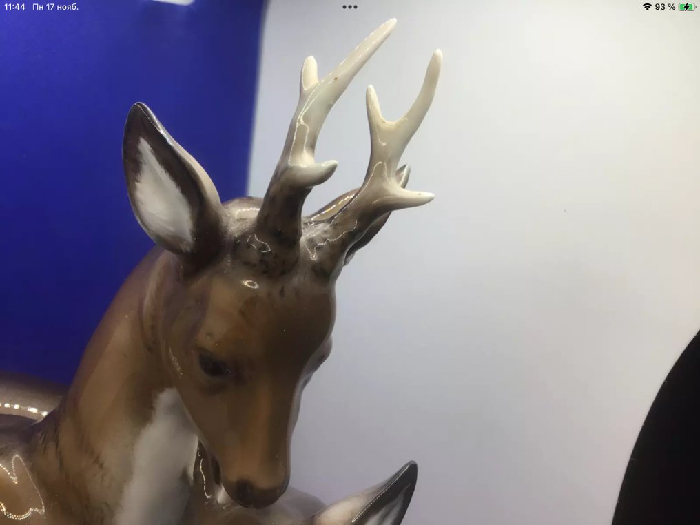 Rosenthal - M.H.Fritz - Φιγούρα - Stehender Hirch mit Recke 2.Wahl - Πορσελάνη #2.1