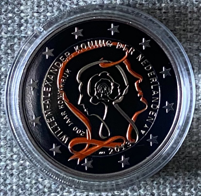 Ολλανδία. 2 Euro 2013 "200 Koninkrijk der Nederlanden" Proof #1.0