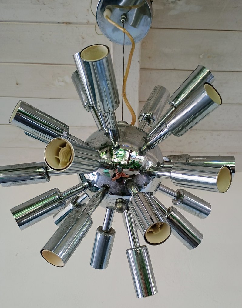 Design italiano - Lampada - Sputnik - Acciaio - Lampada Sputnik anni 70 #4.3