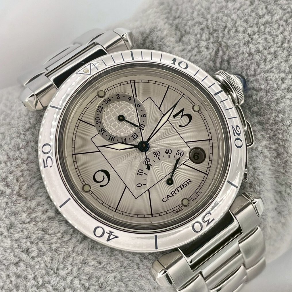 Cartier - Pasha GMT Power Reserve - Sin precio de reserva - W3103755 2388 - Hombre - 2000 - 2010 #1.0