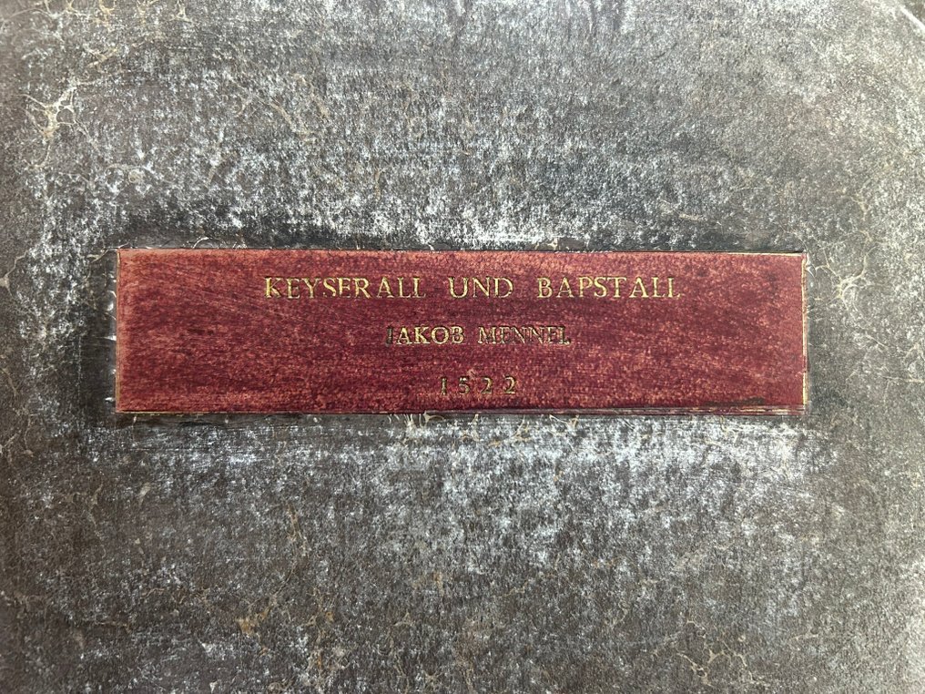 Jakob Mennel - Keyserall und Bäpstall. Erste und einzige Ausgabe - 1522 #4.3