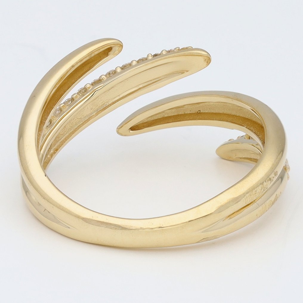 Gyűrű - 14 kt. Sárga arany Gyémánt (Természetes) #3.2