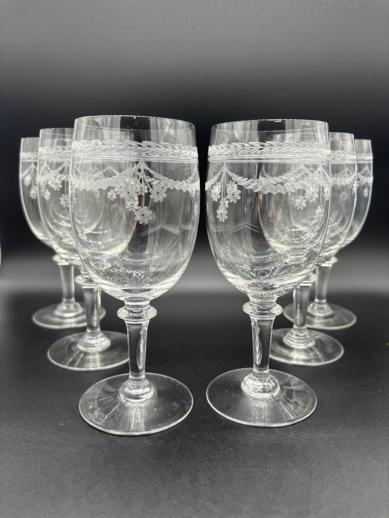 Val Saint Lambert - Bicchiere (6) - Léontine - Cristallo #1.0