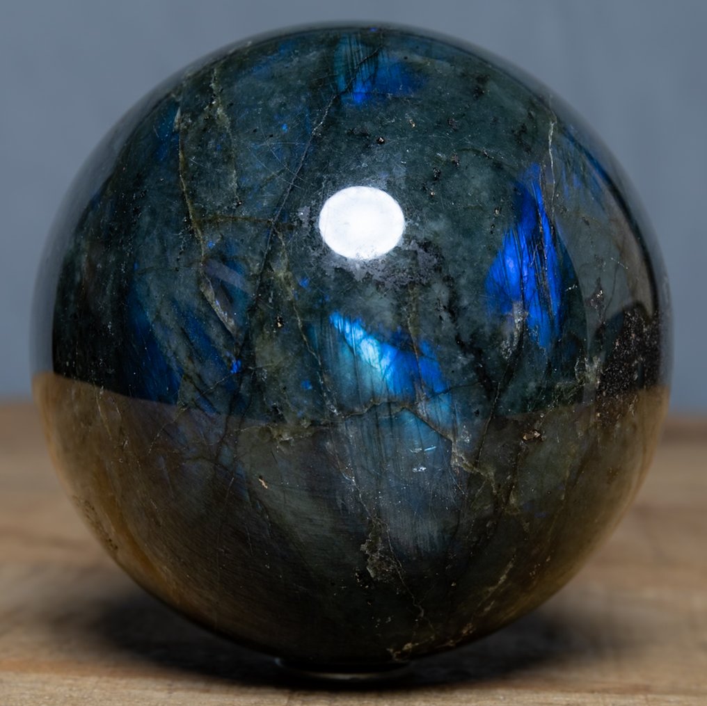 High-quality Labradorite Sphere Sphere - Height: 9.7 cm - Width: 9.7 cm- 1275 g #1.0