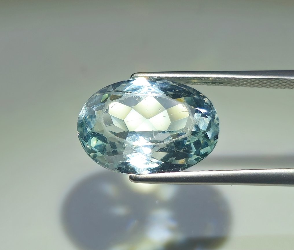 没有保留价 - 1 pcs  蓝色 海蓝宝石  - 7.13 ct - 国际宝石研究院（IGI） #2.1