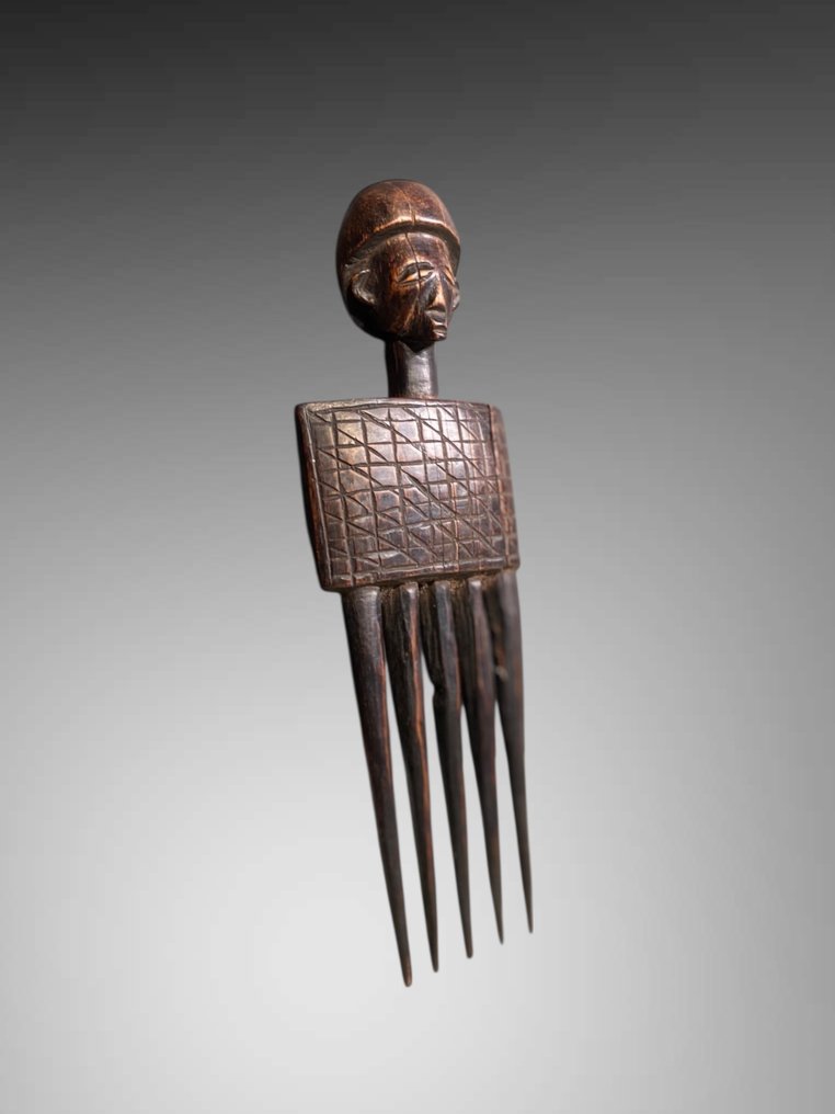 Γλυπτό Luba hemba (χτένα) (26 CM) - Υπέροχη χτένα Hemba - χέμπα - Λαϊκή Δημοκρατία του Κονγκό #3.2