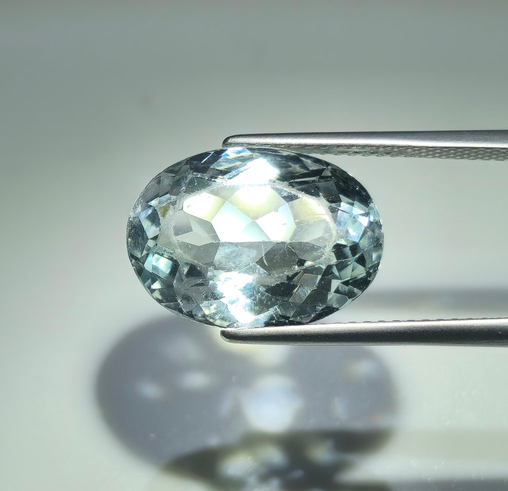 没有保留价 - 1 pcs  蓝色 海蓝宝石  - 7.13 ct - 国际宝石研究院（IGI） #1.0