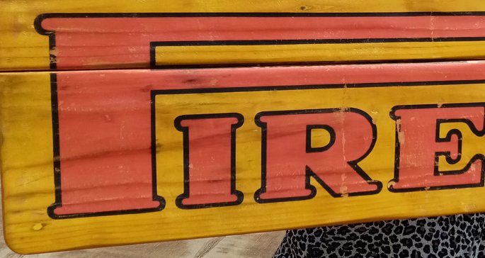 倍耐力轮胎产品标识牌 - 94.5厘米 - 广告标牌 - 木 #1.0