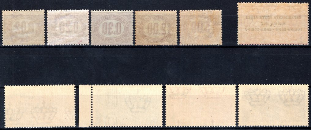 意大利王国 1875/1934 - 精彩的批次,包括各种航空邮资和服务邮资,都是全新且未使用的,带完整的橡胶印记。 #1.0