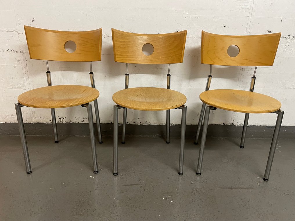 Kusch 公司 - 椅子 (3) - 木, 山毛榉, 钢, 钢管 #2.1