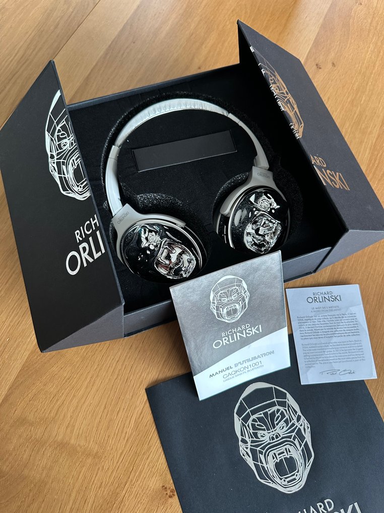 Richard Orlinski exclusive design - Silver Bluetooth Headphones - wild kong Headphone #1.0