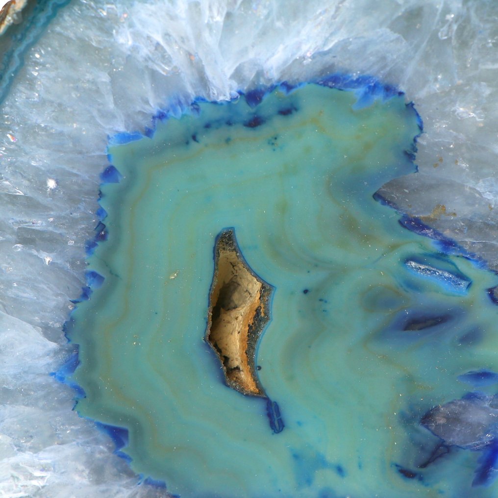 Sans réserve - Agate verte vive Geode - 13x13x10 cm- 2,7 kg #3.2