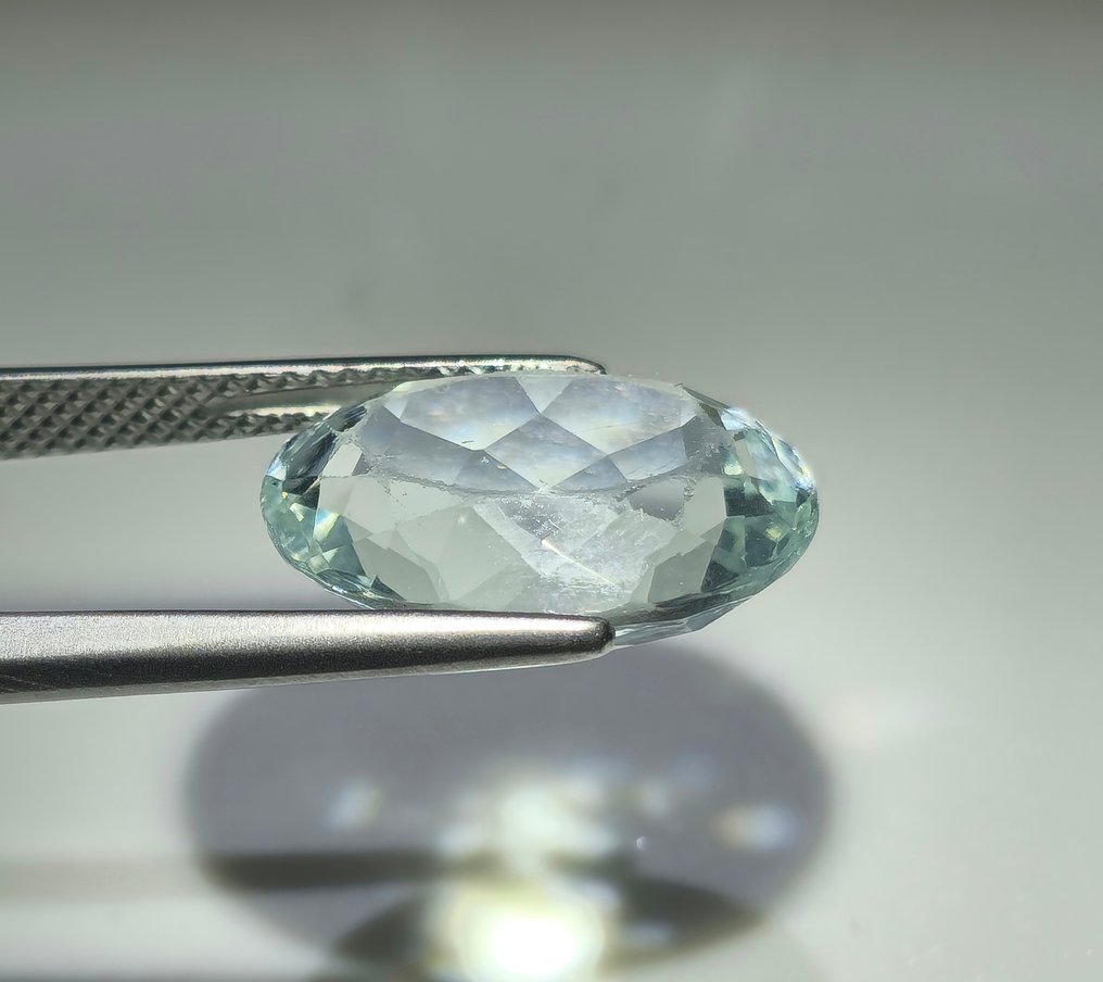 没有保留价 - 1 pcs  蓝色 海蓝宝石  - 7.13 ct - 国际宝石研究院（IGI） #3.2