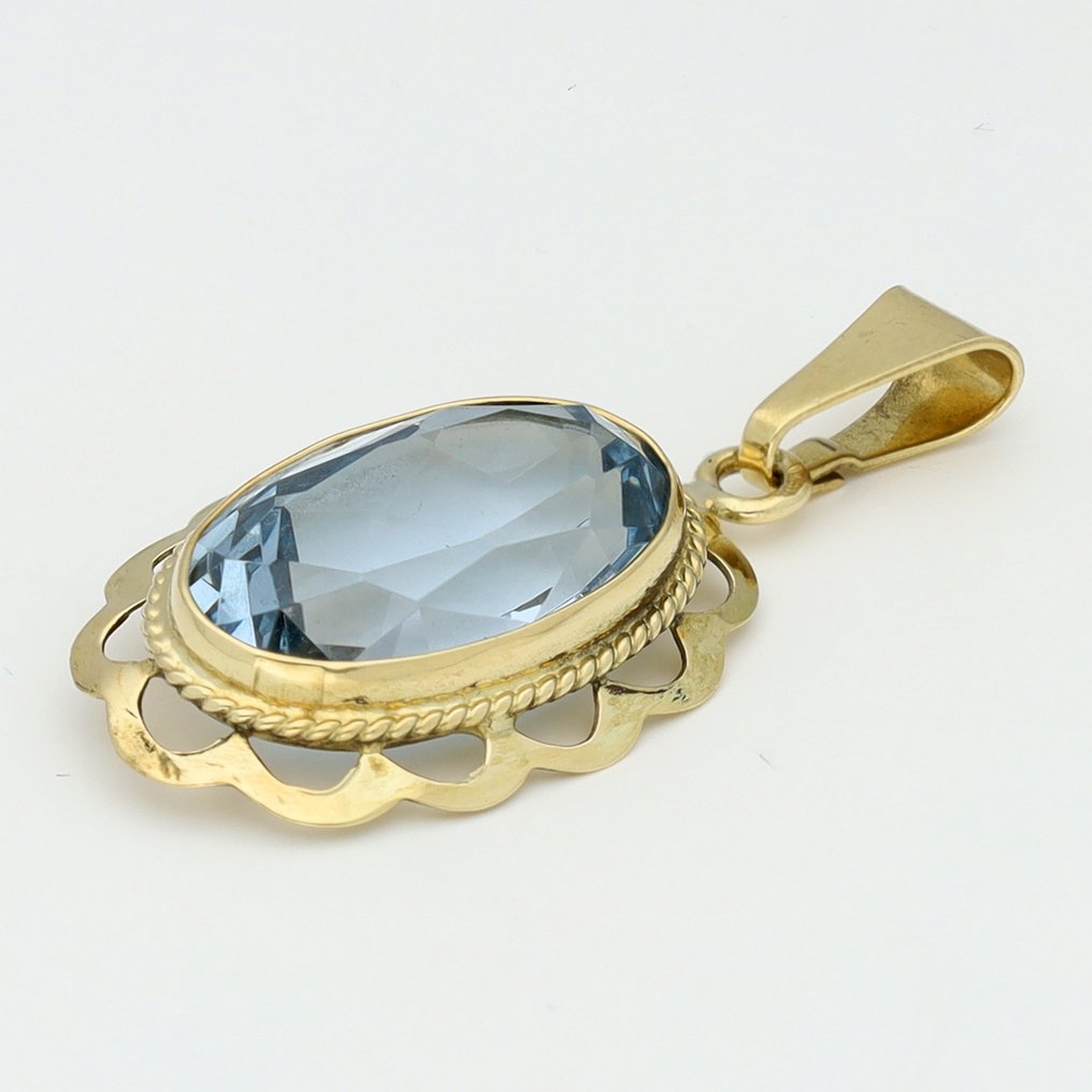 Hanger - 14 karaat Geel goud - Spinel #1.0