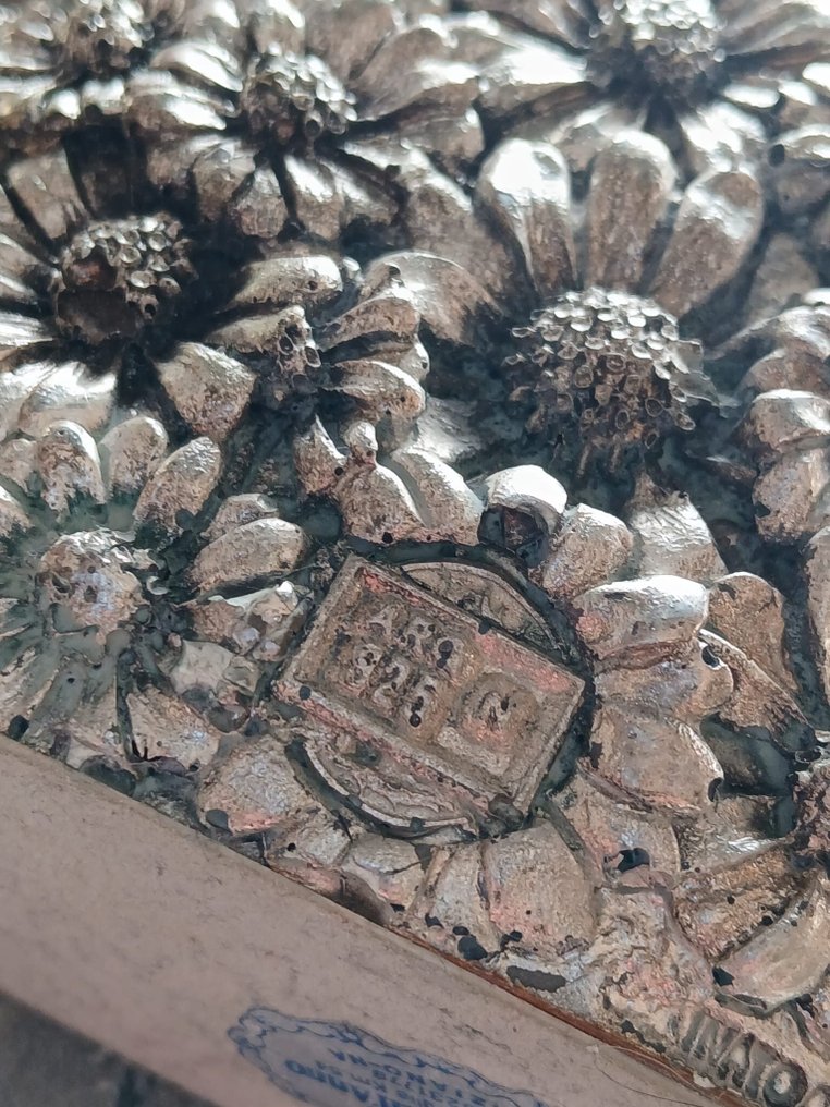 Table clock (2) - francesco dell’anno - Art Deco - .925 silver - 1960-1970 - Pair of table clocks. #2.1