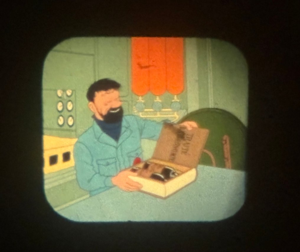 Tintin - Projecteur Viewmaster + disques - On a marché sur la lune - 2 Album - 1965 #3.2