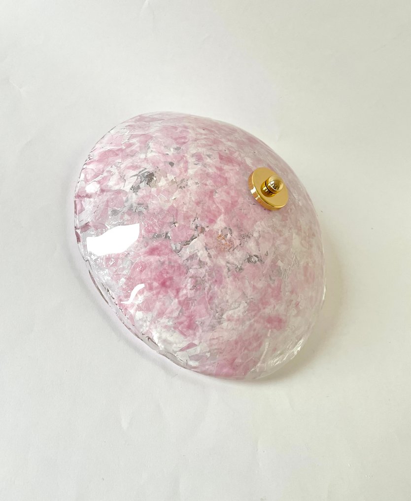 Selene - Lámpara de techo - PINK LEAVES - VETRO MURANO #3.2