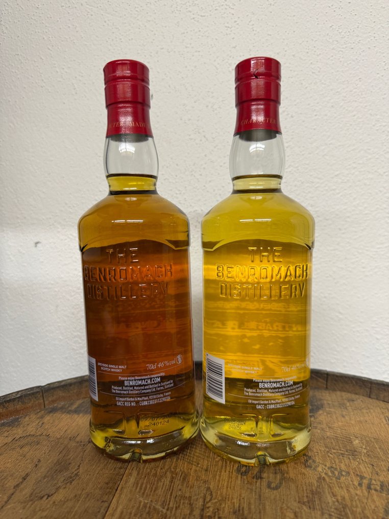 Benromach 2014 9 years old - Contrasts - Unpeated & Peat Smoke - b. 2024 - 70 cl - 2 flasker #3.2