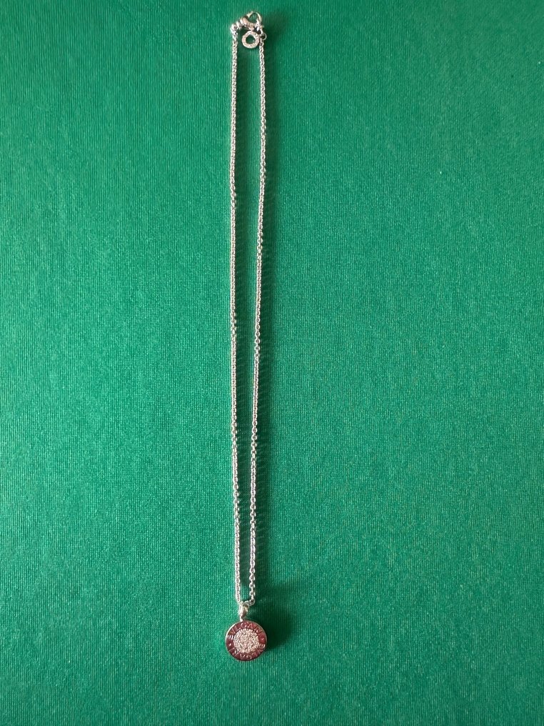 Bvlgari - Κολιέ με μενταγιόν - Bvlgari Bvlgari - 18 καράτια Λευκός χρυσός - διαμάντια pavé #3.2