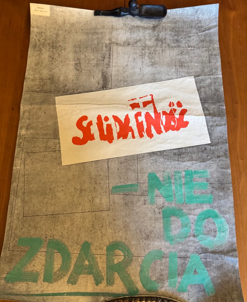 Anonymous - Affiche polonaise Solidarność – “Nie do zdarcia” - Anni ‘80 #1.0