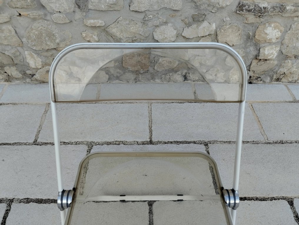 Anonima Castelli - Giancarlo Piretti - Klapstoel - PLIA wit en gerookt - ABS #4.3